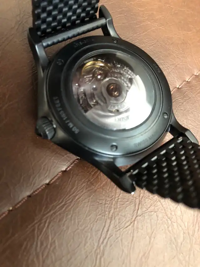 Men’s Black Emporia Armani Automatic 42 mm Watch. $350. - Photo 6