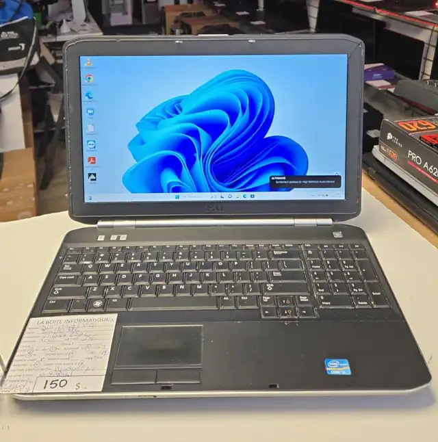 Laptop Dell Latitude E5520 i5-2520M 8Go SSD 256Go DVD 15,6p HDMI