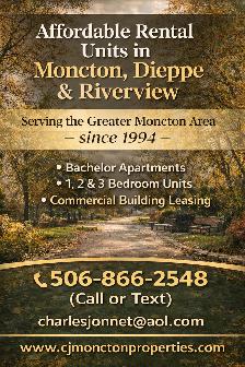 1-Bedroom Apartment for Rent – Downtown Moncton