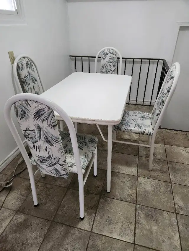 Dining table and chairs