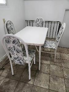 Dining table and chairs