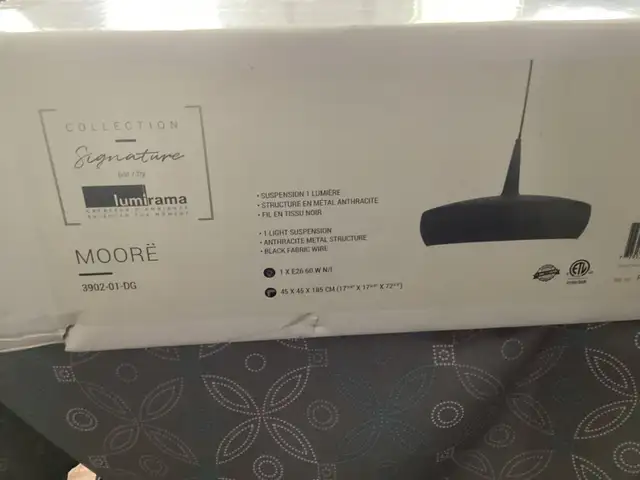 Lampe suspendue neuf