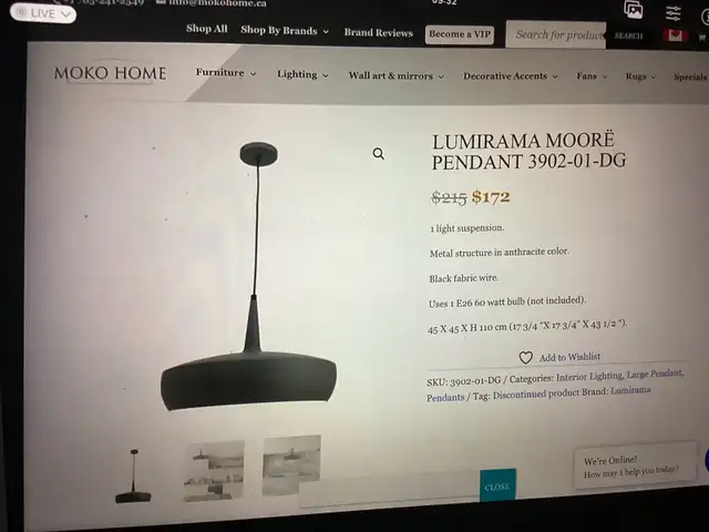 Lampe suspendue neuf - Photo 2