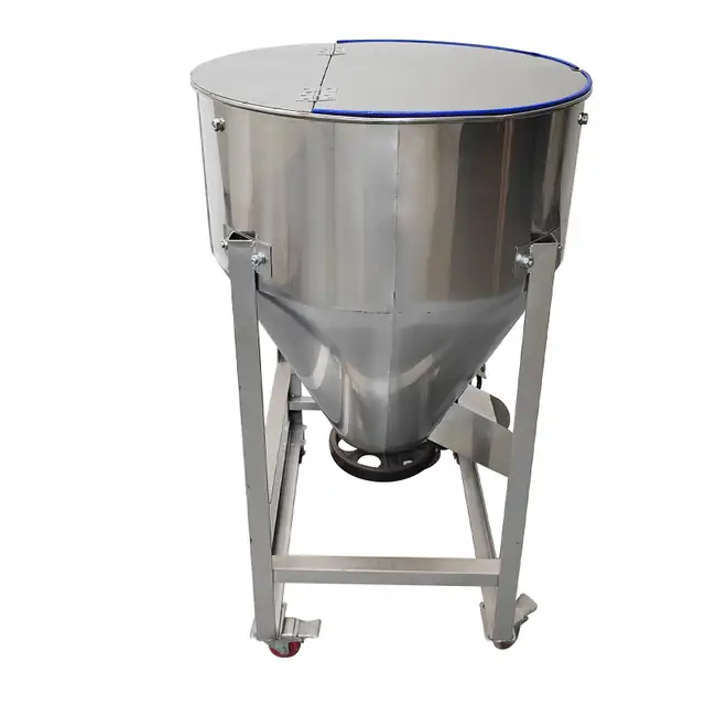220Lbs Feed Mixer 201 Stainless Steel Mixing Machine 021583 - Photo 10