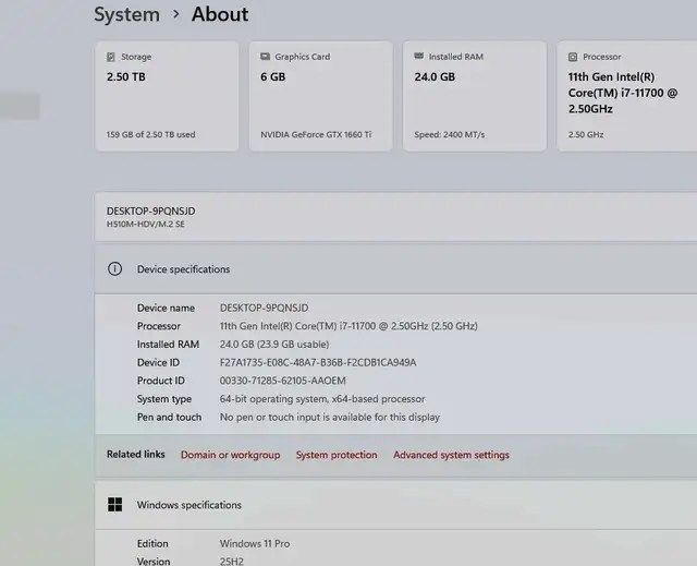 11thGen i7 4.8 GHz  8XCore 24Gigs DDR4 M.2 Gtx 1660ti - Photo 7