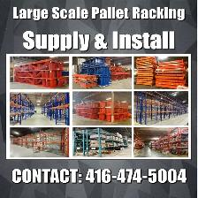 Pallet Racking LARGE SCALE PROJECT SUPPLY AND INSTALL