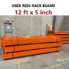 USED Redi rack Beams 12' x 5' for Pallet Racking warehouse rack