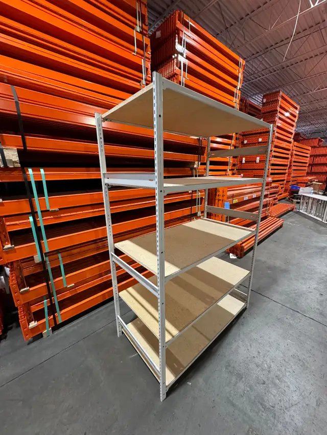 Used industrial shelving - 24' deep x 46' wide 6'/ 8'/ 12' tall - Photo 2