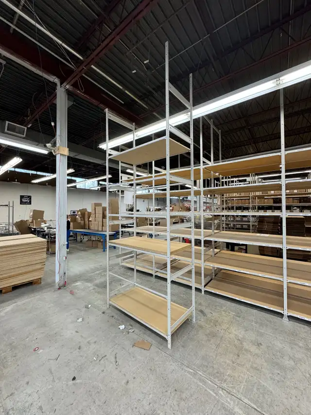 Used industrial shelving - 24' deep x 46' wide 6'/ 8'/ 12' tall - Photo 7