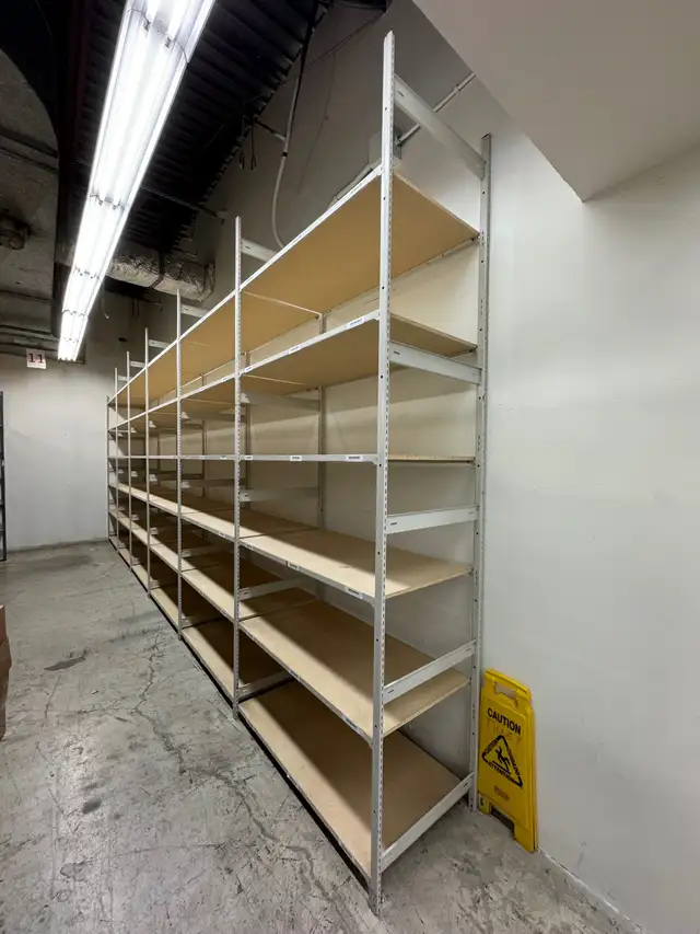 Used industrial shelving - 24' deep x 46' wide 6'/ 8'/ 12' tall - Photo 10