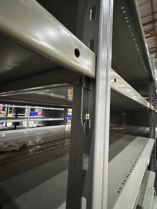 Used industrial shelving 24" deep x 48" wide x 7’3 tall - Photo 3