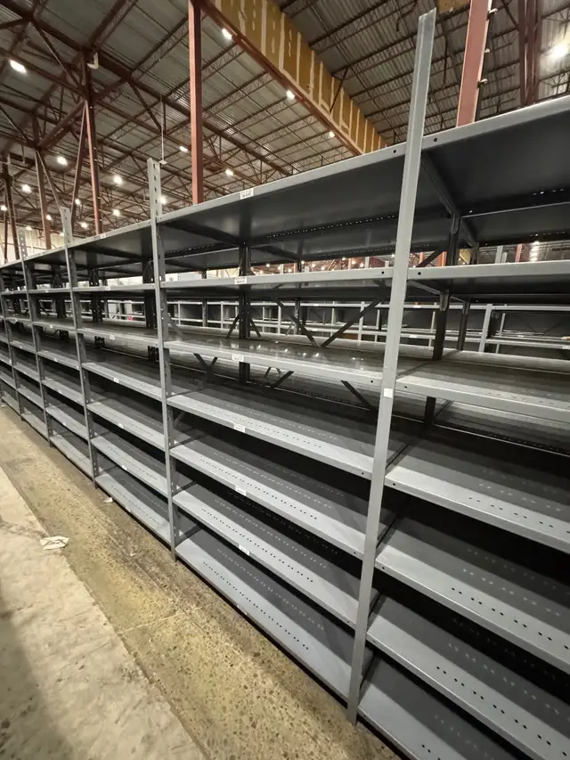 Used industrial shelving 24" deep x 48" wide x 7’3 tall - Photo 6