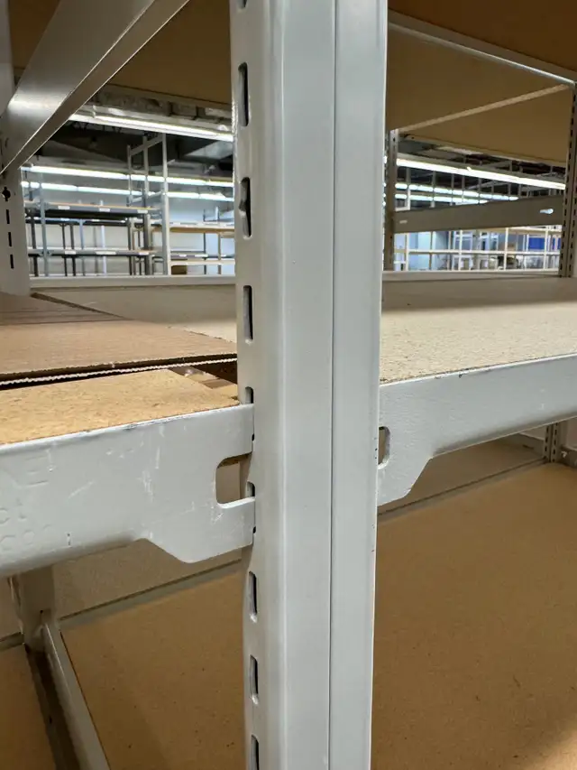 Used industrial shelving - 24' deep x 46' wide 6'/ 8'/ 12' tall - Photo 4