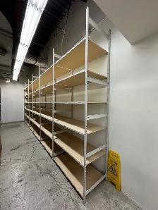 Used EZRECT shelving - 24' deep x 46' wide 6'/ 8'/ 12' tall
