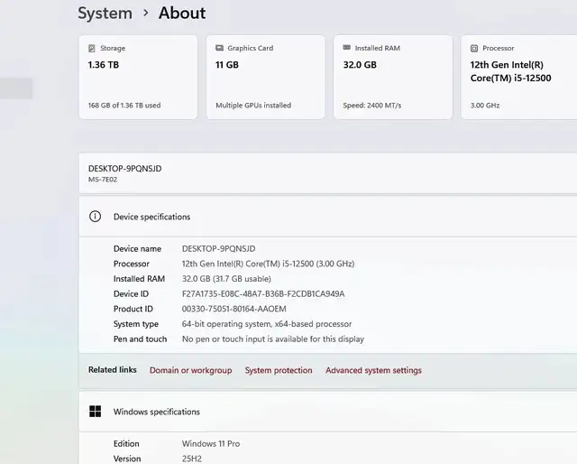 12th Gen 4.6GHz  i5 6XCore 32Gigs DDR4 M.2SSD GTX1080ti WiFi - Photo 7