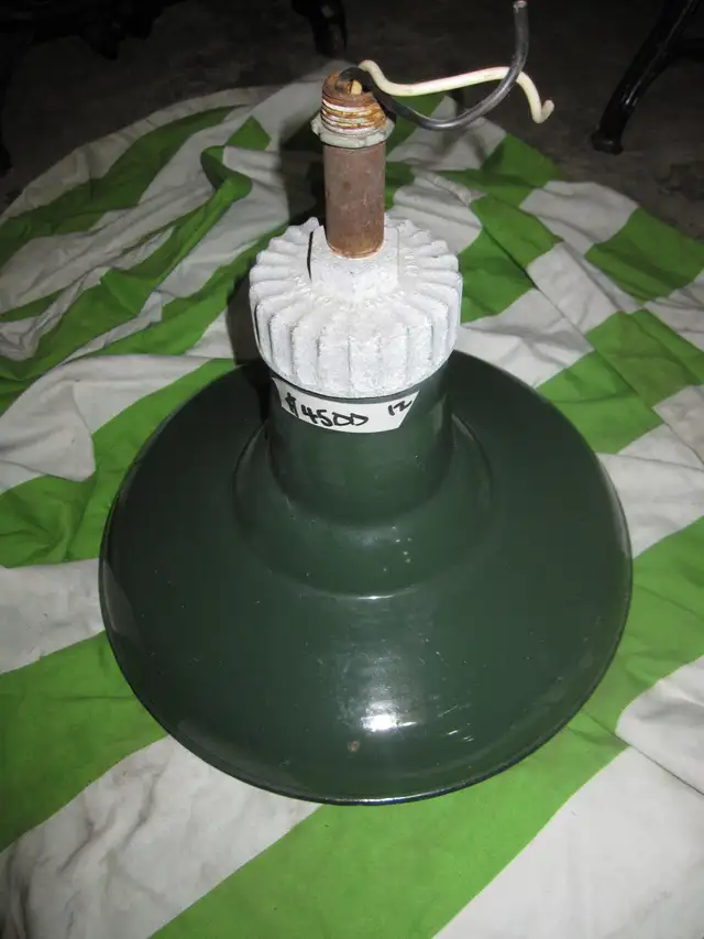 14' INDUSTRIAL GREEN WHITE PORCELAIN FARM FACTORY LIGHTING - Photo 3