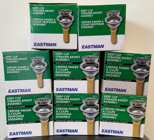 Eastman Deep Cup Strainer Basket Assembly Lot of 8