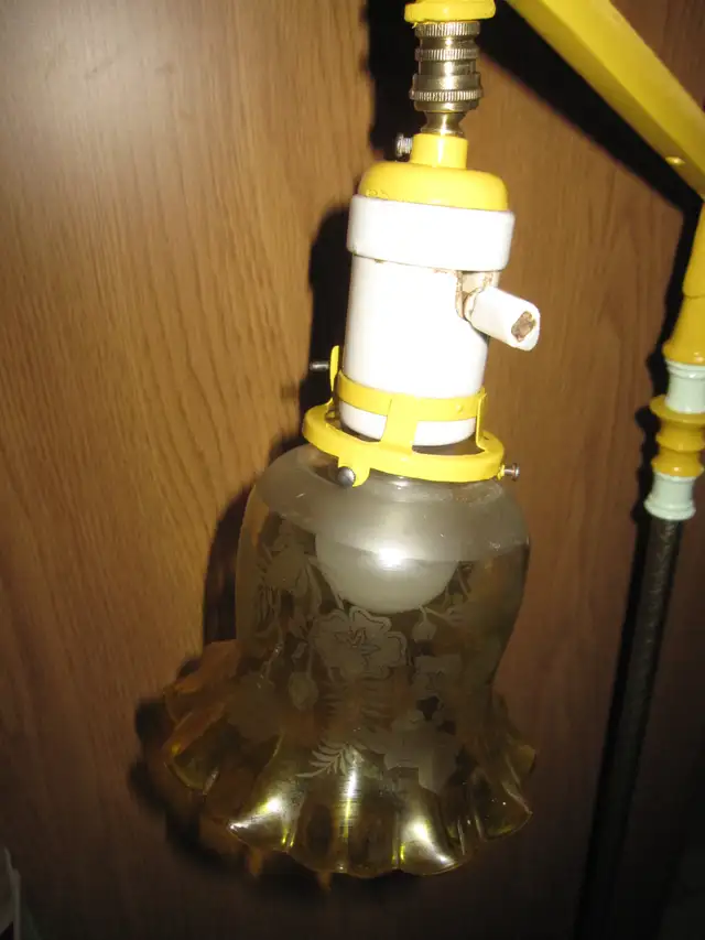 BRIDGE LAMP CAST IRON VINTAGE ANTIQUE FLOOR LAMP - Photo 2