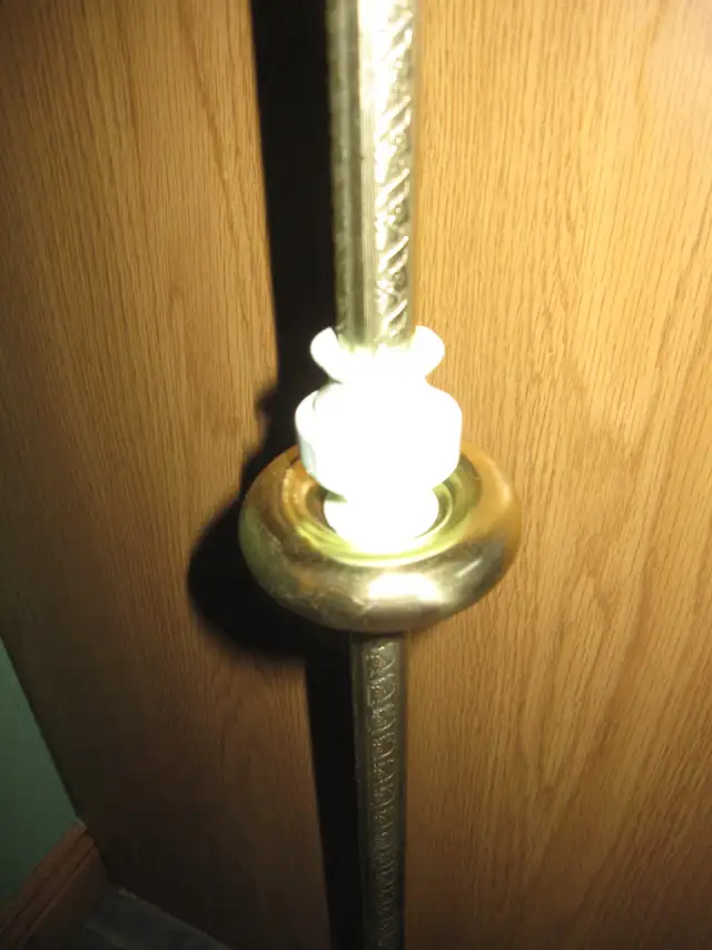 BRIDGE LAMP CAST IRON VINTAGE ANTIQUE FLOOR LAMP - Photo 3