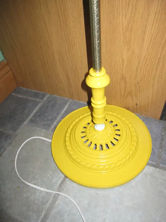 BRIDGE LAMP CAST IRON VINTAGE ANTIQUE FLOOR LAMP - Photo 4