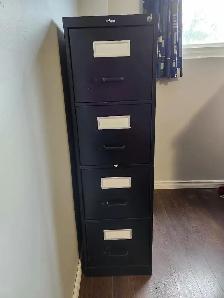 Staples 4 Drawer vertical legal file cabined