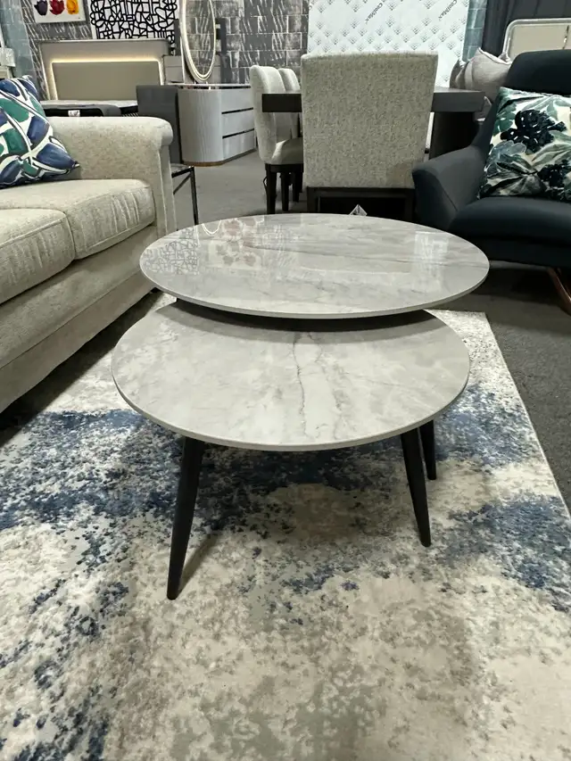 2Pc Grey sintered stone marble top Coffee Table for Only $249. - Photo 3