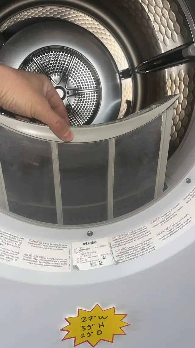 Miele German Brand 27' Washer and Dryer Set 30-Day Warrantly - Photo 7