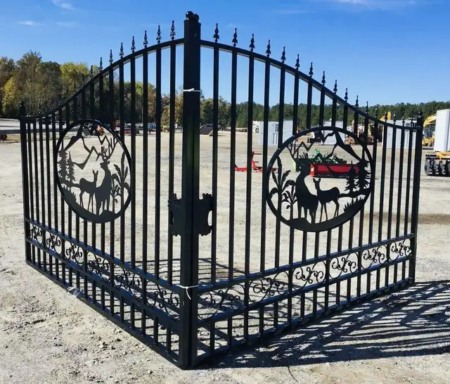 Decorative 20FT Metal Gate – Deer Style - Photo 3