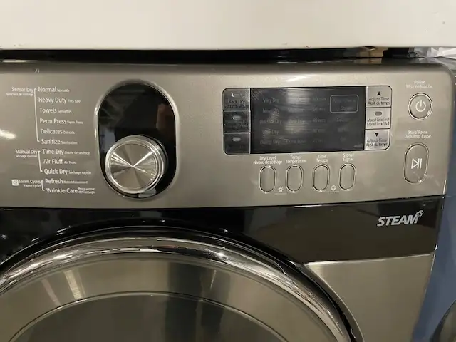 Sécheuse seule stainless superposable vapeur Samsung - Photo 2