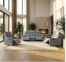 Fabric Recliner Sofa, Love seat and chair for only $1099.