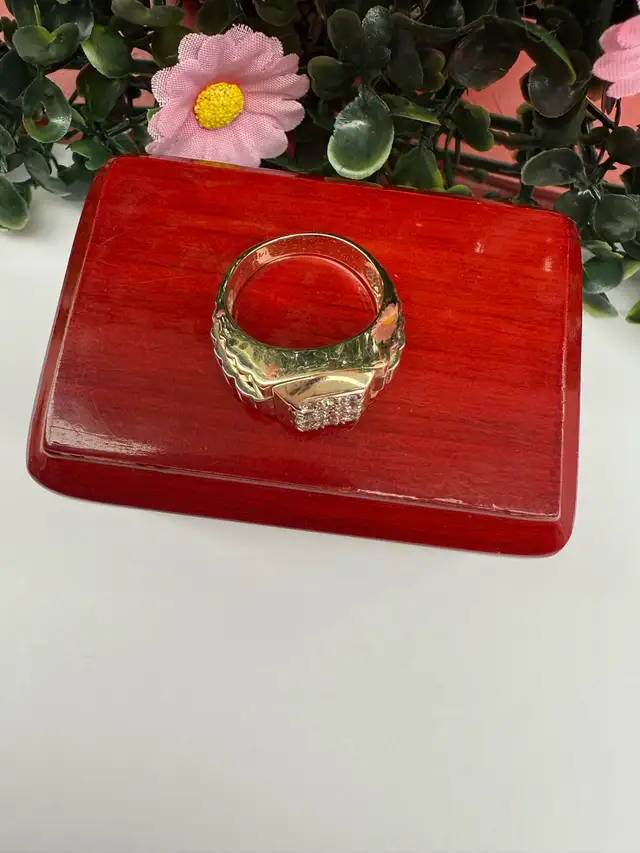 bague ornés de 9 diamants - Photo 3