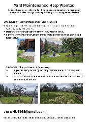Yard Maintenance Help Wanted in Central Mississauga