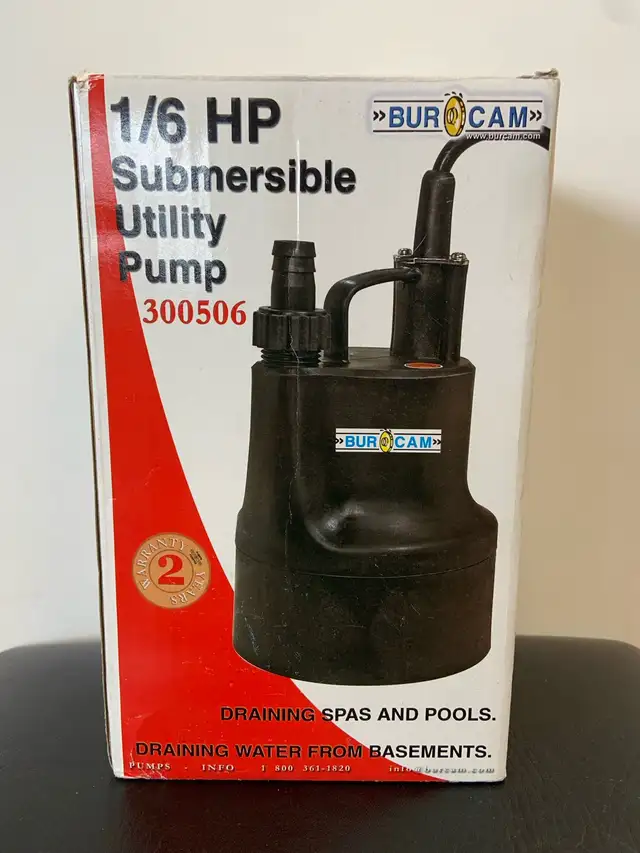 1/6HP Submersible Utility Pump