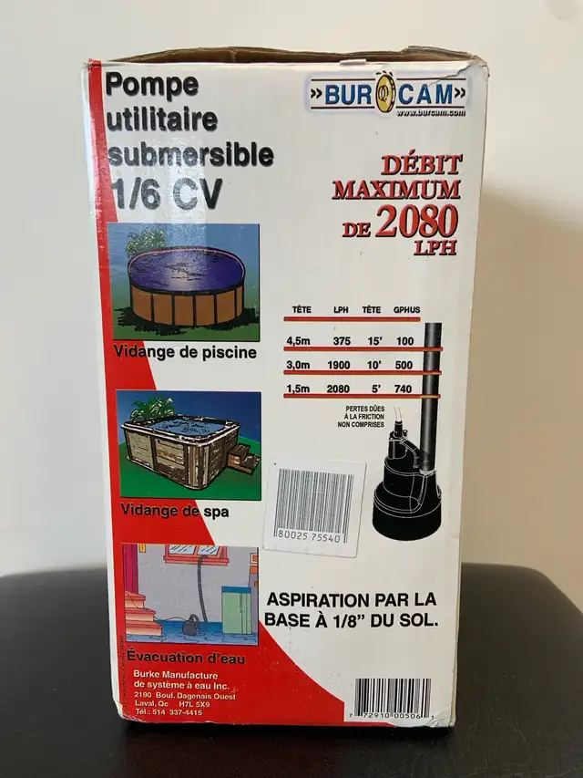 1/6HP Submersible Utility Pump - Photo 2