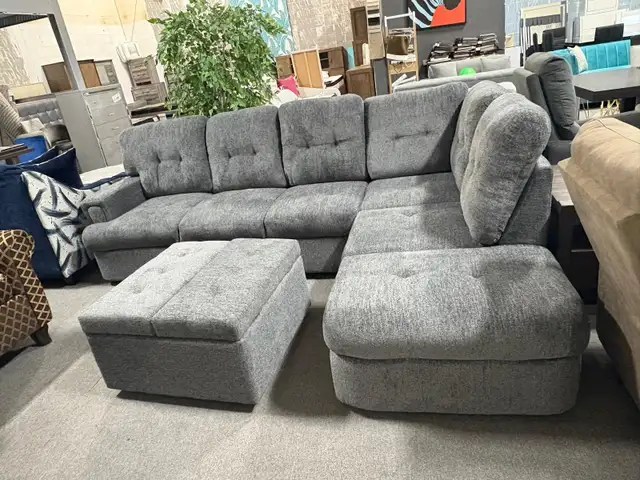 L Shape Sectional Sofa with Storage Ottoman Only for $999. - Photo 2