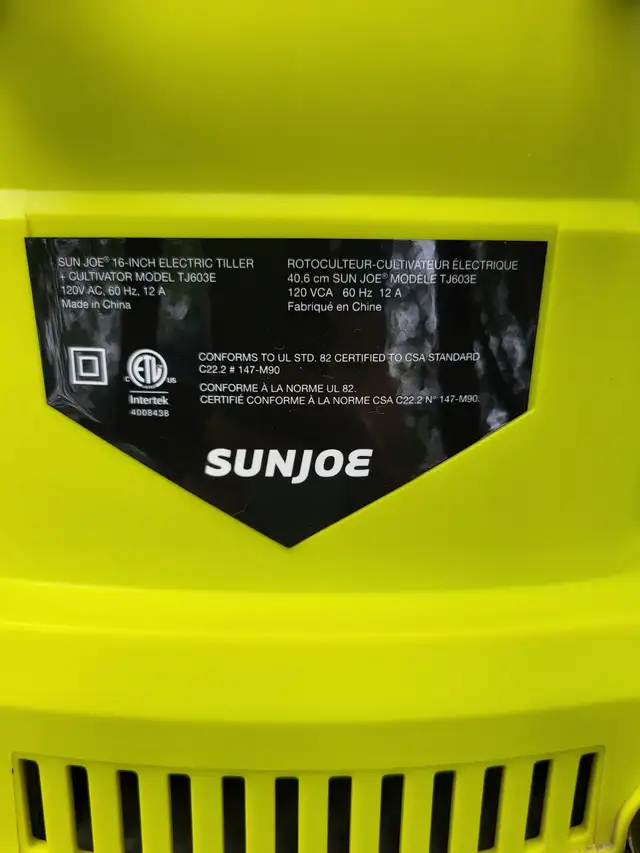 Sun Joe Electric Rototiller For Rent - Photo 5