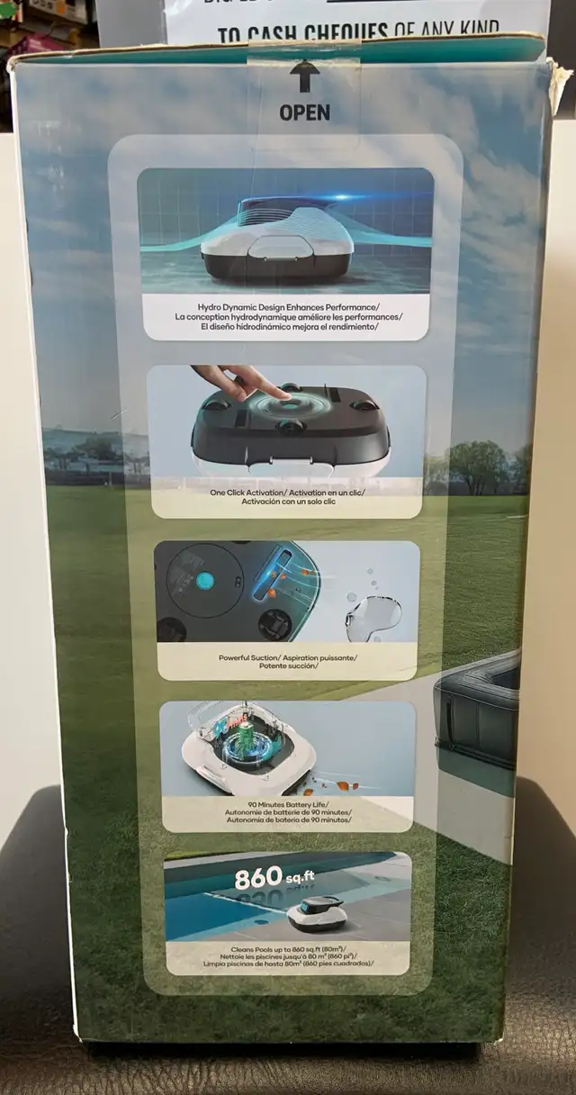 Aiper Scuba 800 Cordless Robotic Pool CleanerOpen Box - Photo 2