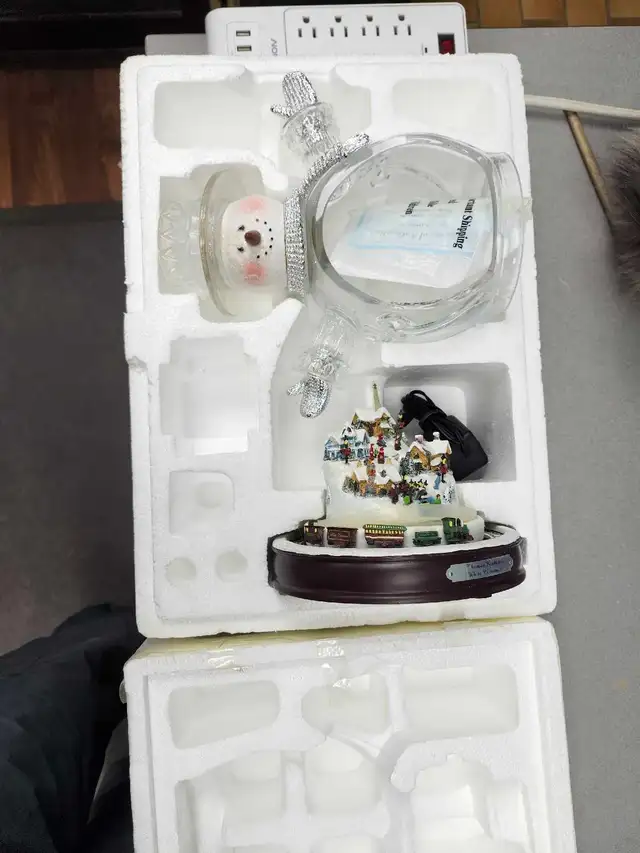 Musical Snowman Scene with Train - Photo 2