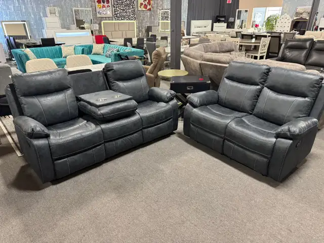 2pc Manual Recliner Sofa & Love seat for only $1099.