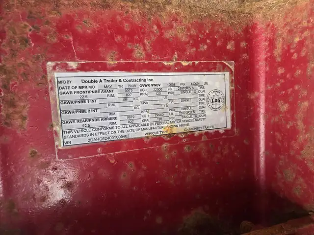 2009 Double A Tandem Step Deck Trailer 48ft - Photo 25