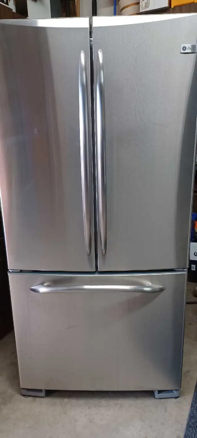 stainless fridge