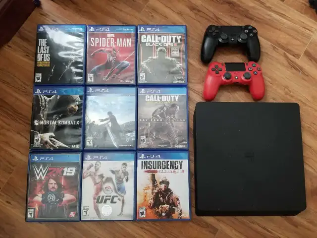 PlayStation 4 Bundle 9 games 2 controllers price to go