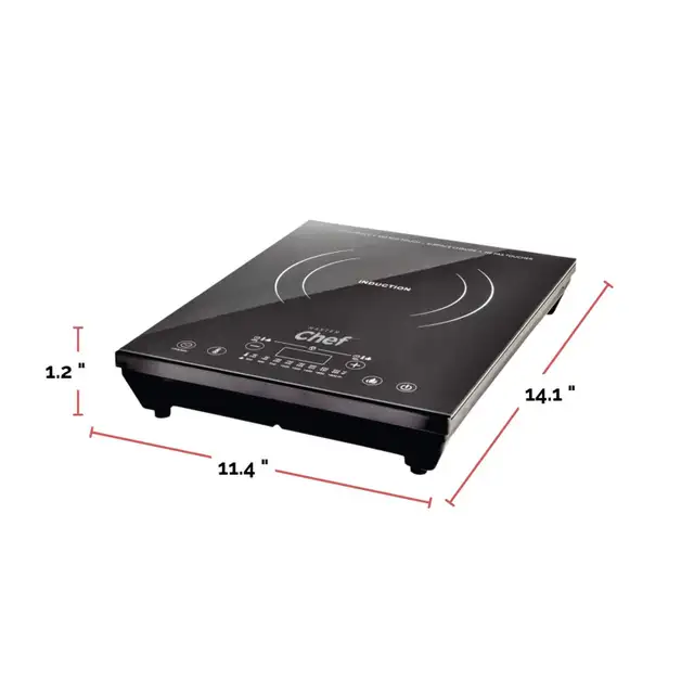 MASTER Chef Portable Induction Cooktop 1800W - Black - Photo 6