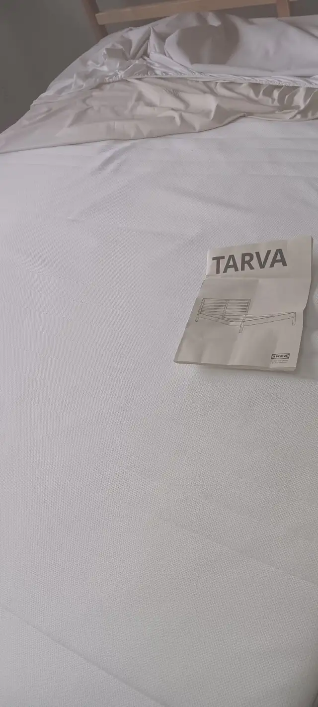 Queen size Bed for sale - Includes clean mattress and bed frame - Photo 3