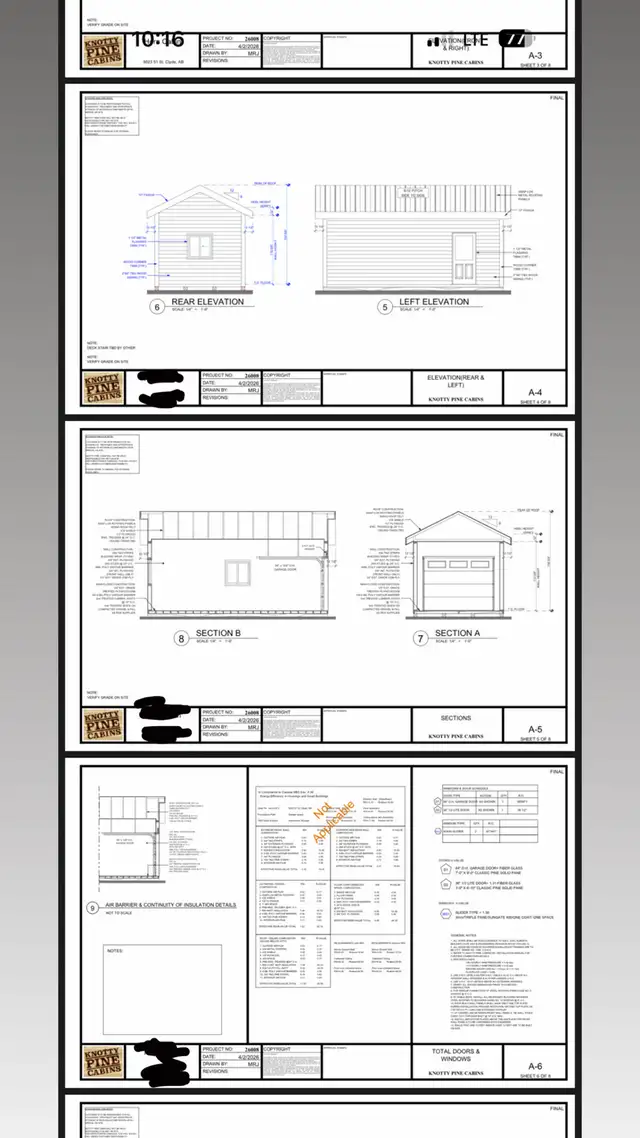 12x24 knotty pine garage package