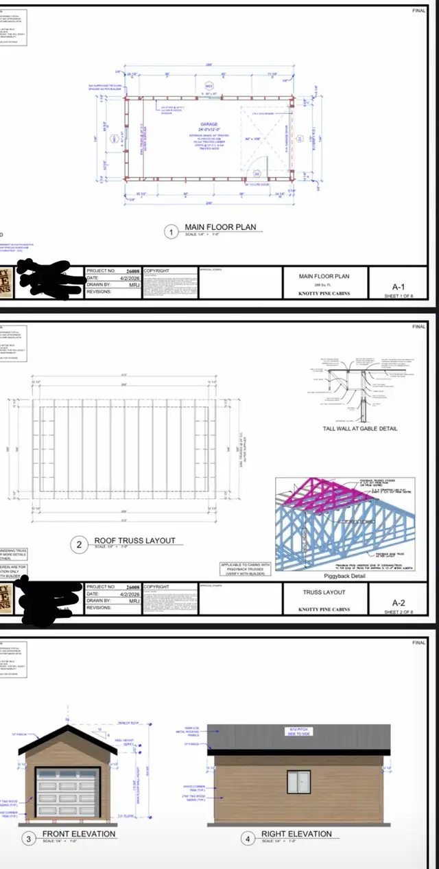 12x24 knotty pine garage package - Photo 5