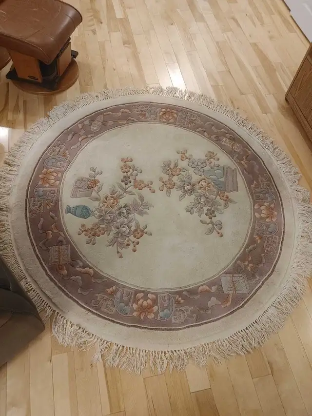 Tapis ( 100% laine ) 58' diamètre ( sans les franges ) - Photo 5