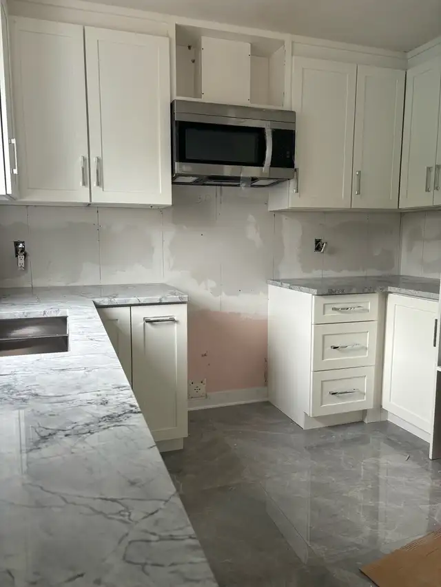 sablage peinture d’armoire de cuisine - Photo 4