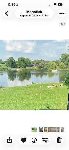 Manotick Waterfront one bedroom.  Lower unit.