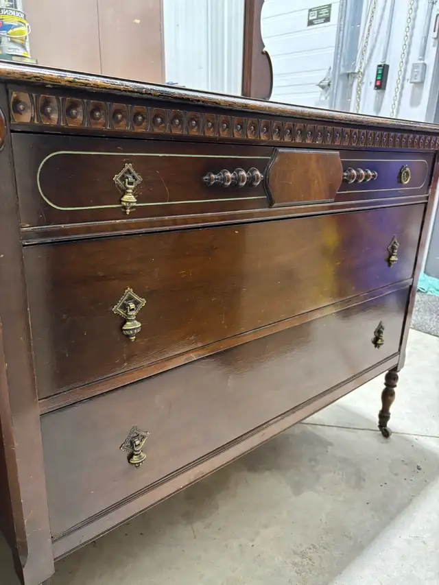 antique dresser with mirror
